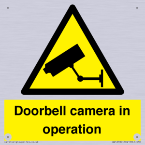 Doorbell camera in operation